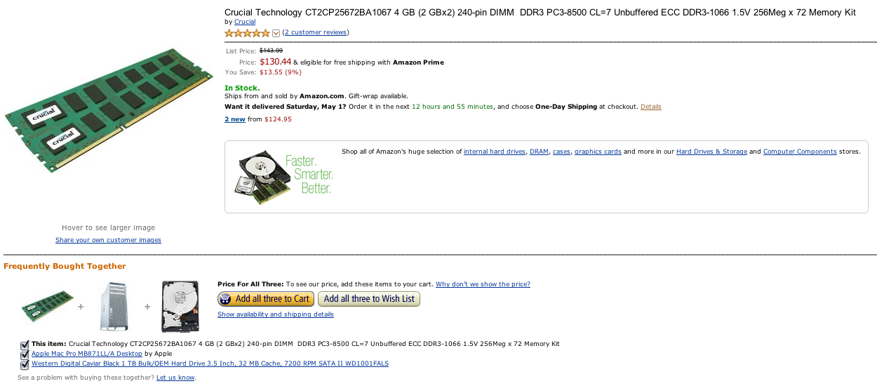 As long as I'm buying this RAM...