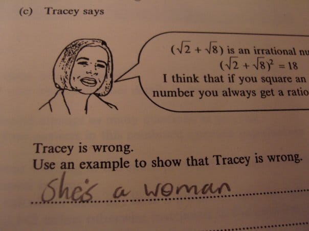 Tracey is Wrong