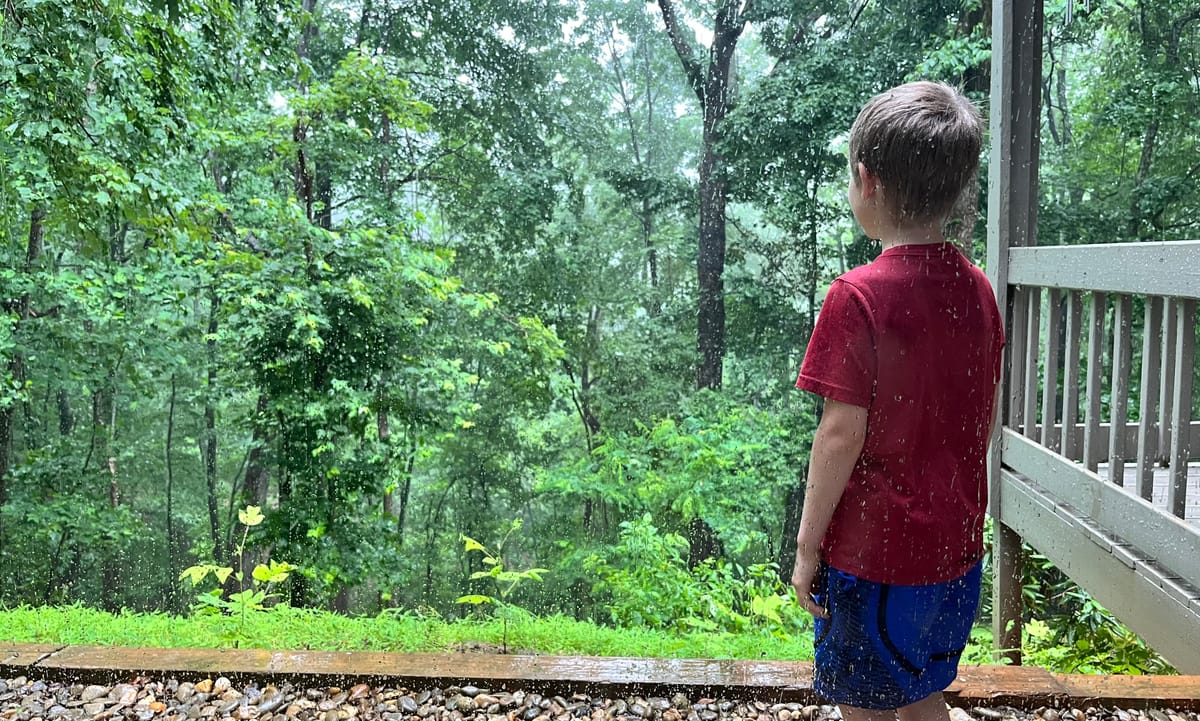 How much screen time can I get for standing out in the rain storm?