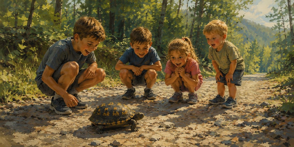 Dad, a Tortoise!