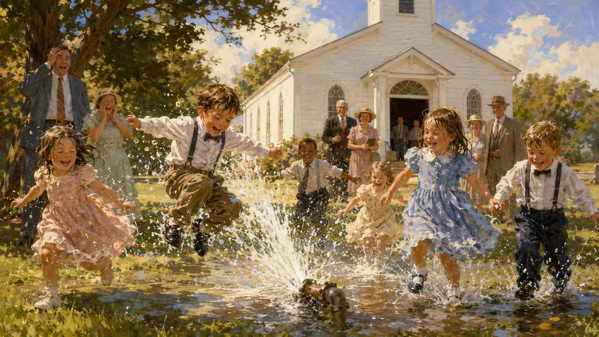 New Splash Pad at Church