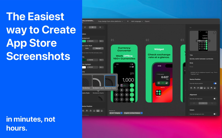 App Development Drudgery (App Store Screenshots)
