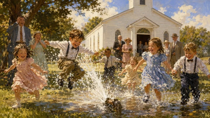 New Splash Pad at Church